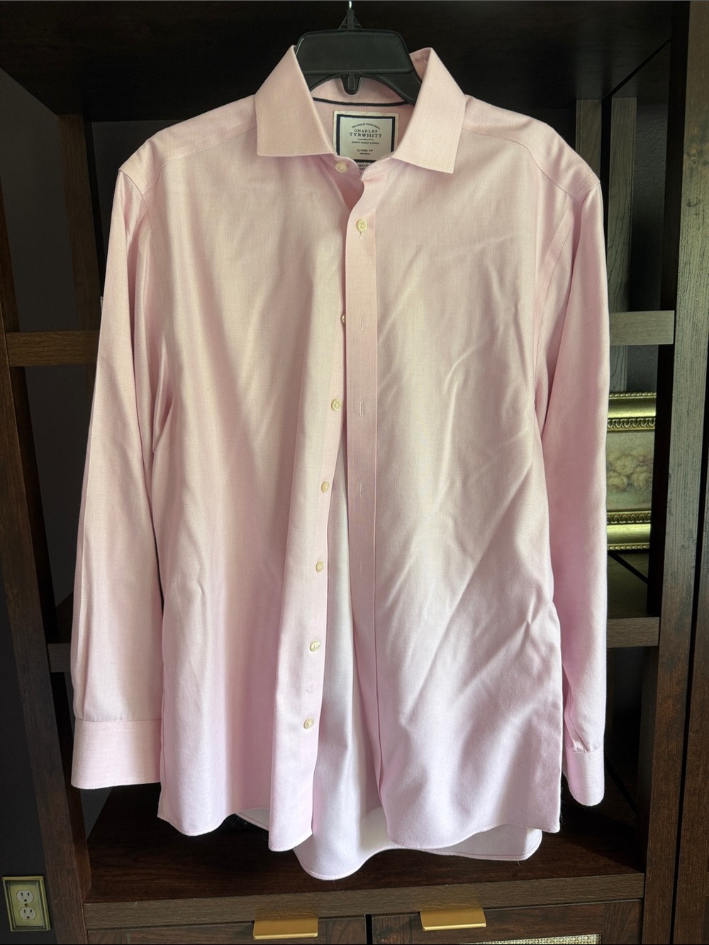 Charles Tyrwhitt Light Pink Dress Shirt - Classic Fit Non-iron